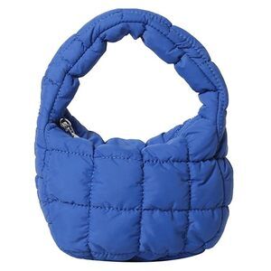 8992 Mini Puffy Quilted Handbag Soft Puffer Tote Bag Cute Wrist Bubble Bag